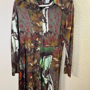 Floral Long Sleeve Dress‎